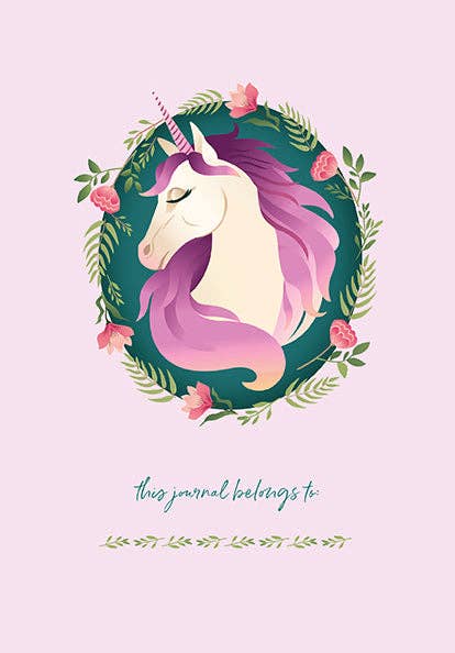 I Wish I Was A Unicorn Embroidered Journal