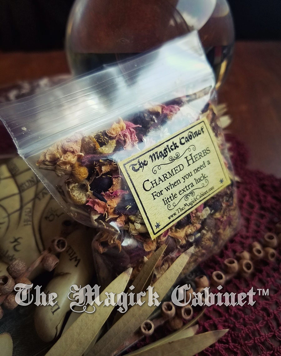 Charmed Herb Mix: Luck Spell Herbs, Wicca Witchcraft Supply