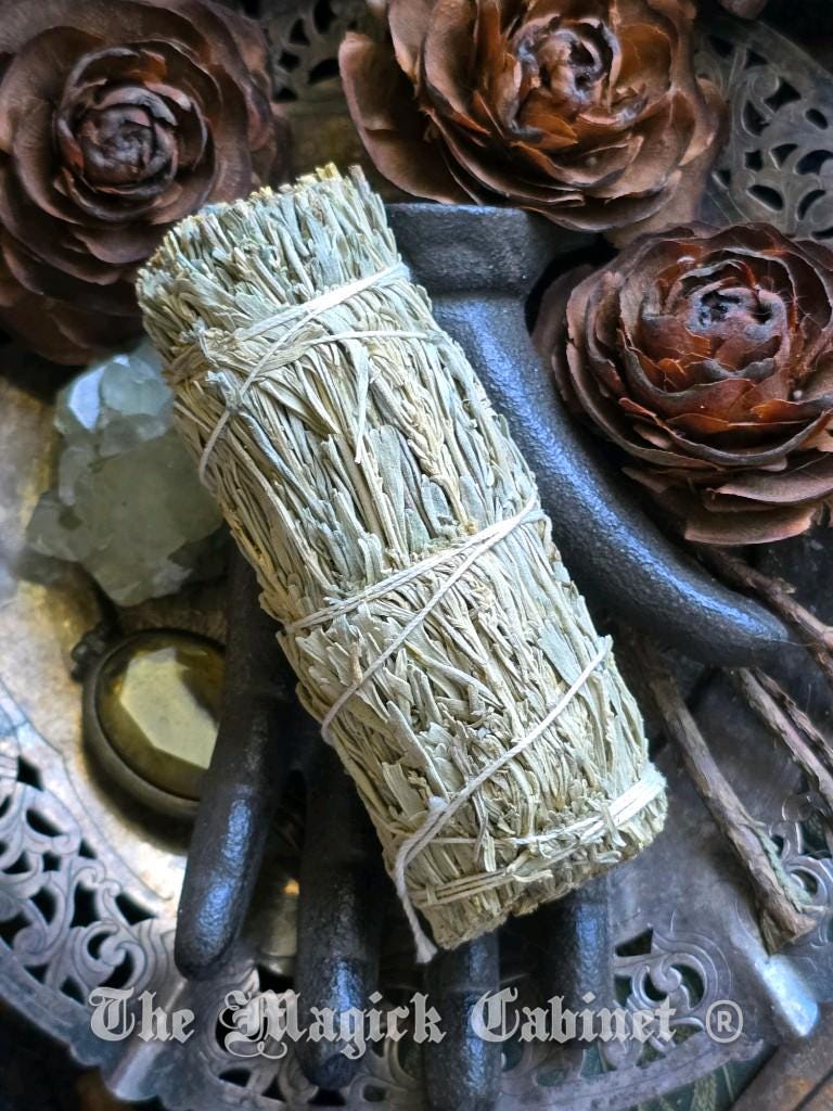 Mountain Sage Smudge Stick: White Sage & Cedar Blend, 4 Inch