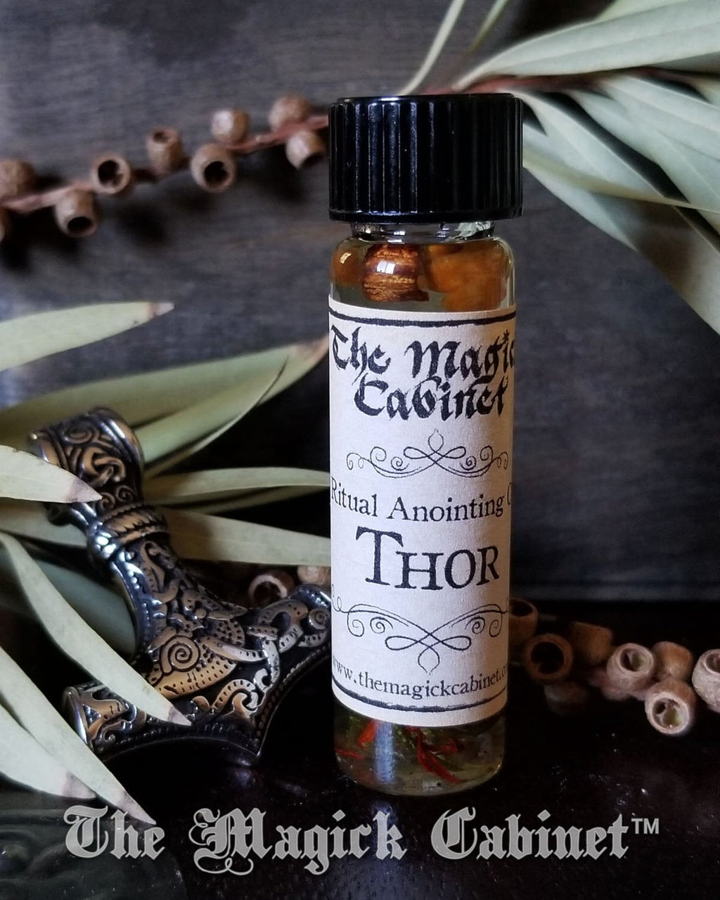 Thor Ritual Anointing Oil: Norse God, Spiritual Protection (0.25 fl oz)
