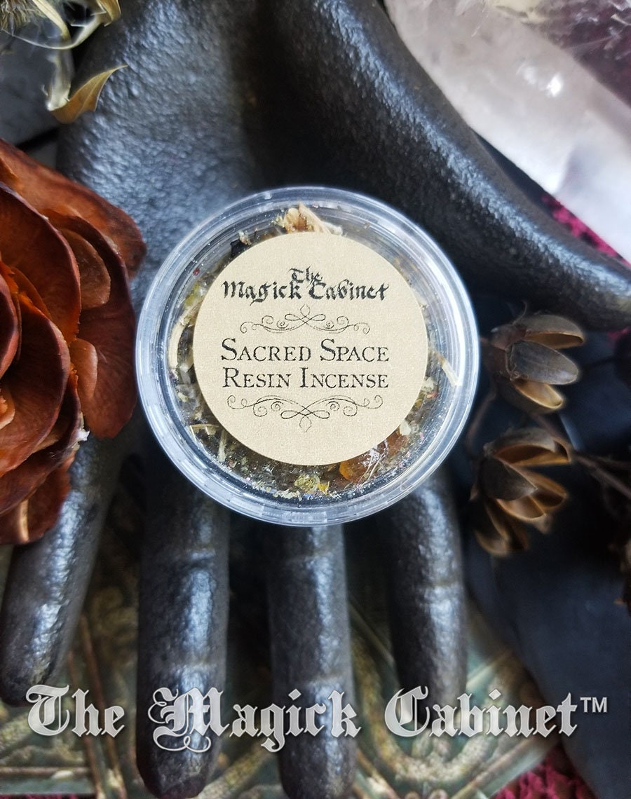 Sacred Space Resin Incense Blend: Lemon Floral, Witchcraft Wicca Supply (Sample Size)