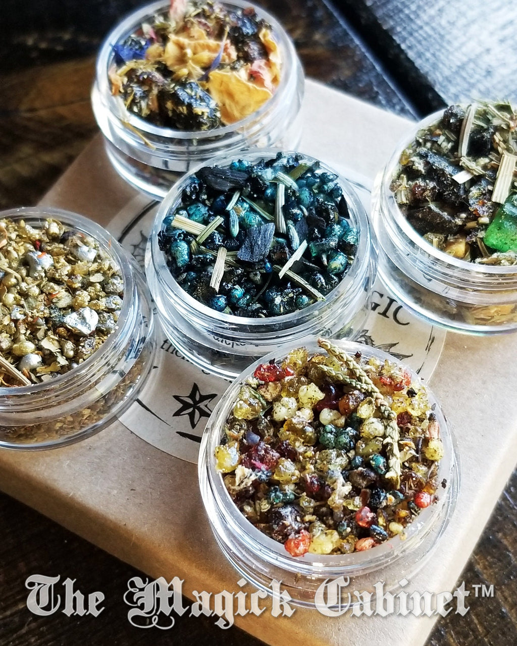 Viking Magic Resin Incense Set: Odin, Freyja, Thor, Loki, Ragnarok