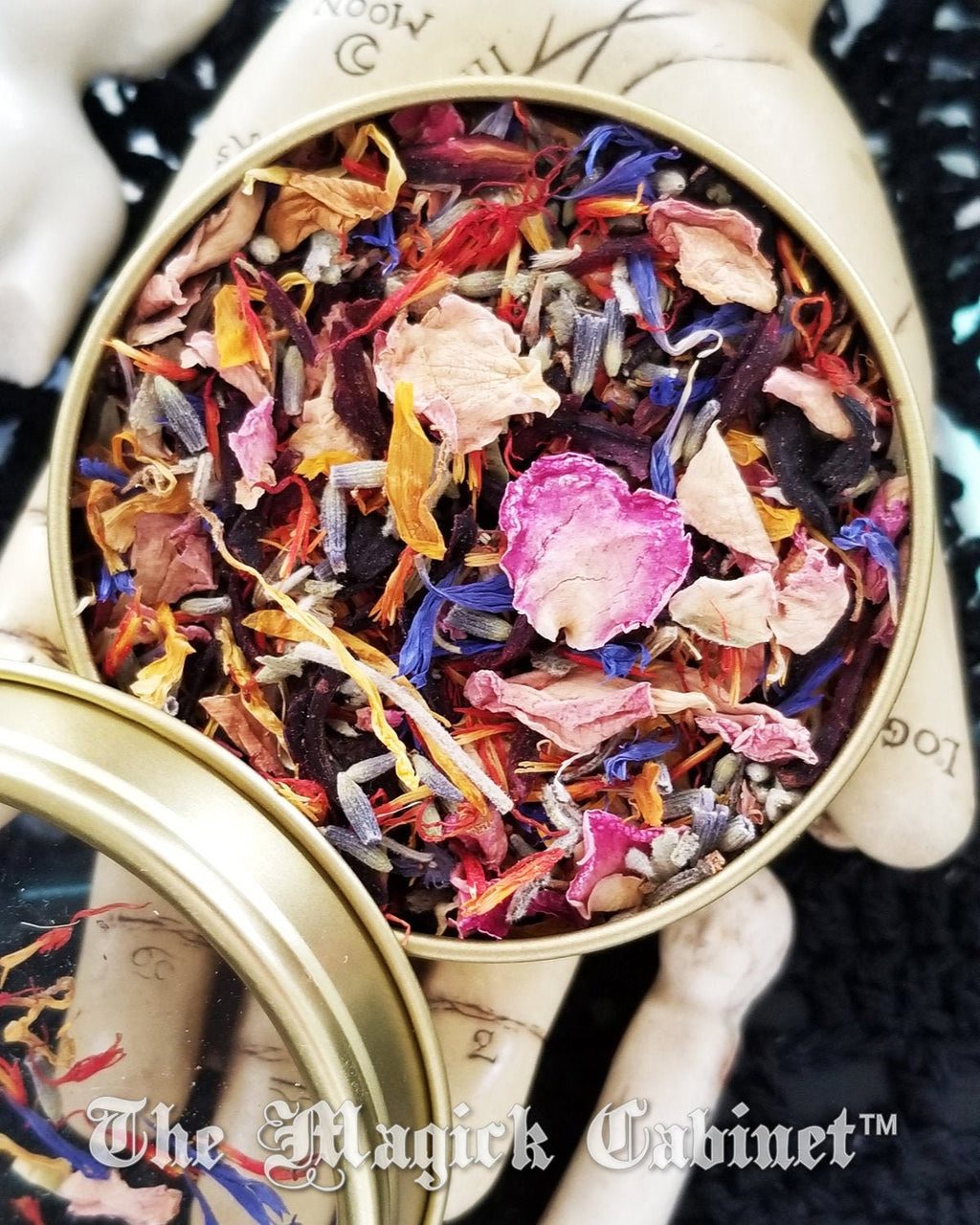 Spirit Guide Herbal Incense Blend: Séance & Divination Herbs in Tin