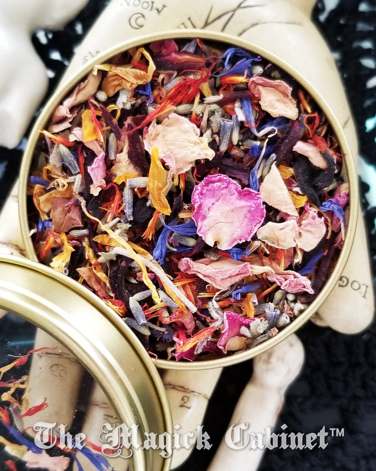 Spirit Guide Herbal Incense Blend: Séance & Divination Herbs in Tin