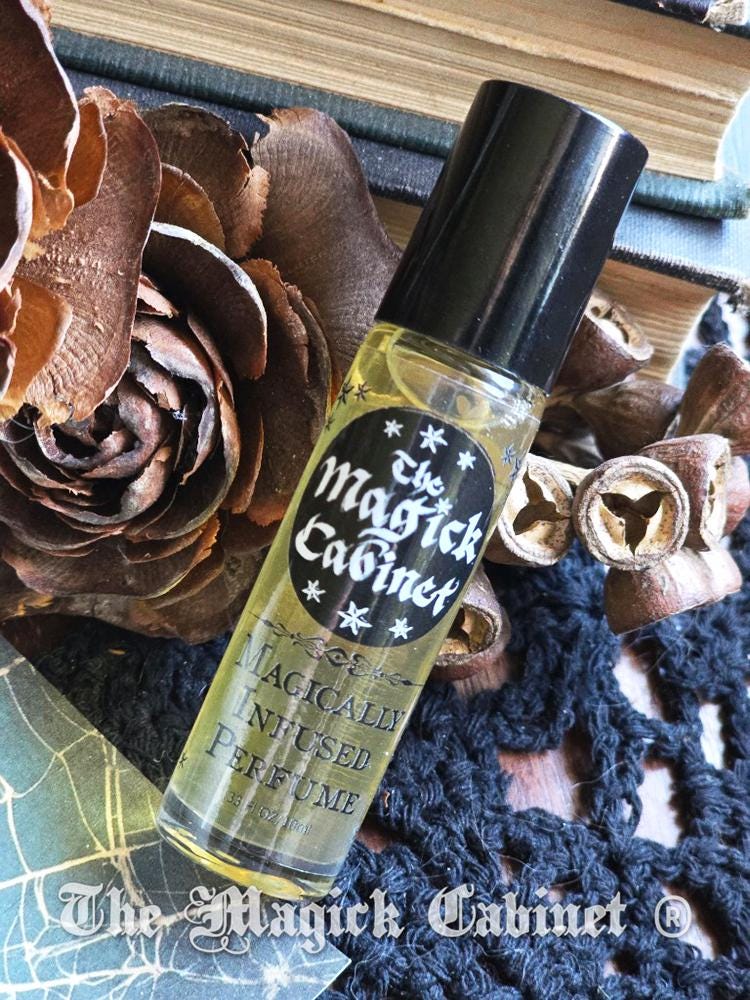 Harvest Moon Perfume: Sandalwood, Vanilla & Pumpkin Spice (10ml) Roll On or Spray