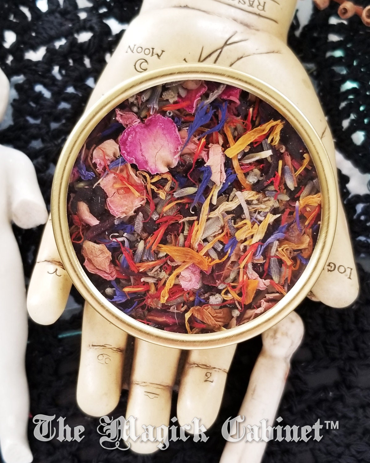 Spirit Guide Herbal Incense Blend: Séance & Divination Herbs in Tin