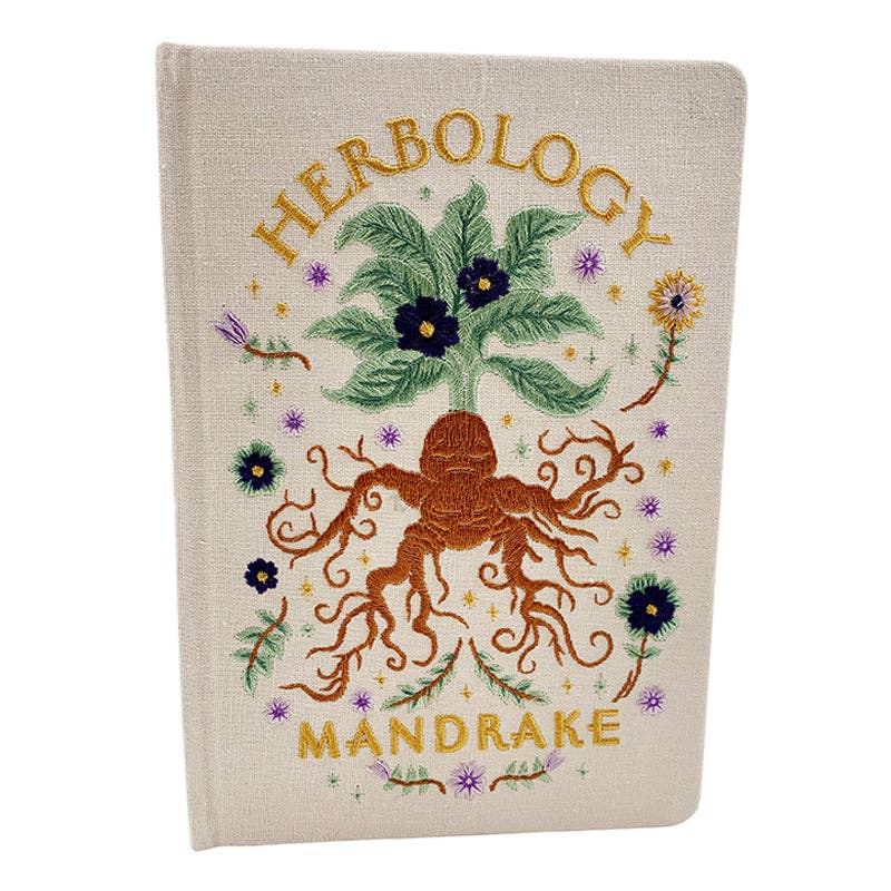Magical Mandrake Embroidered Journal