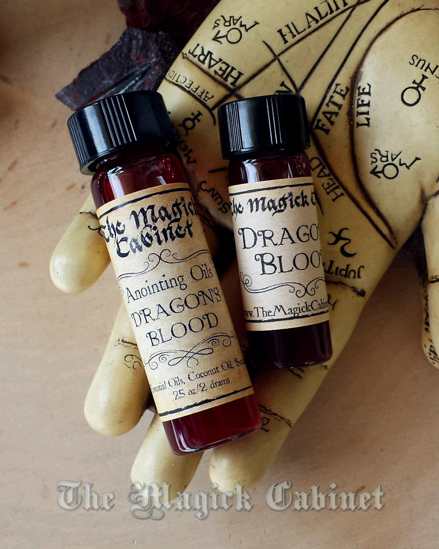 Dragons Blood Ritual Anointing Oil Potions for Witchcraft and Wicca