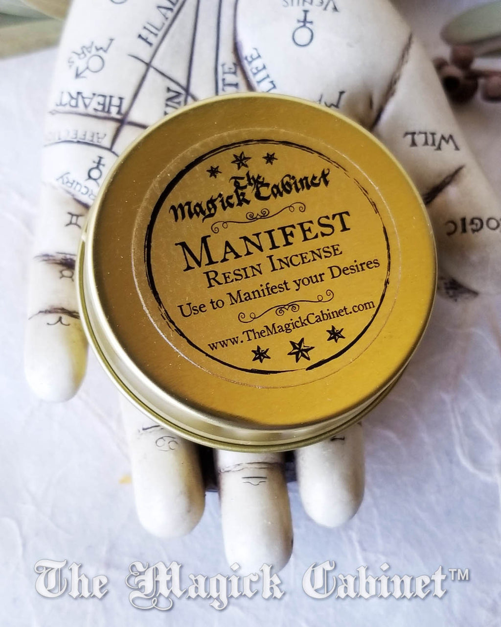 Manifest Incense Blend: Handmade Resin for Witchcraft Rituals