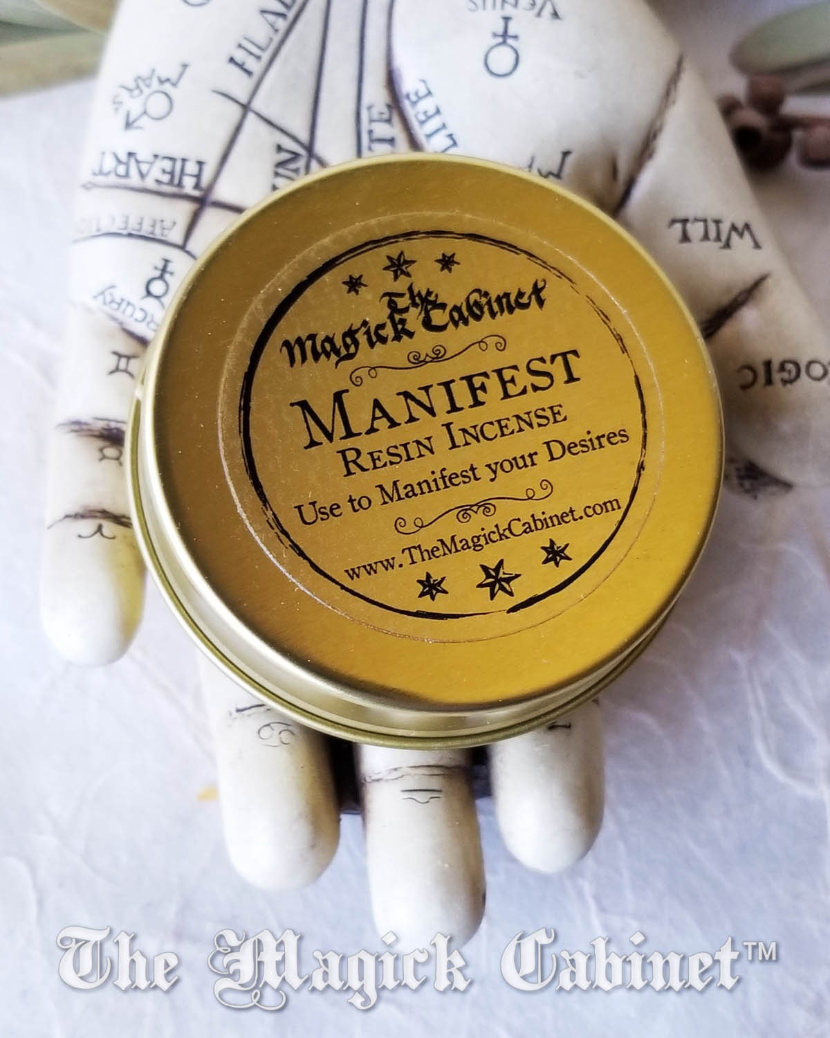 Manifest Incense Blend: Handmade Resin for Witchcraft Rituals