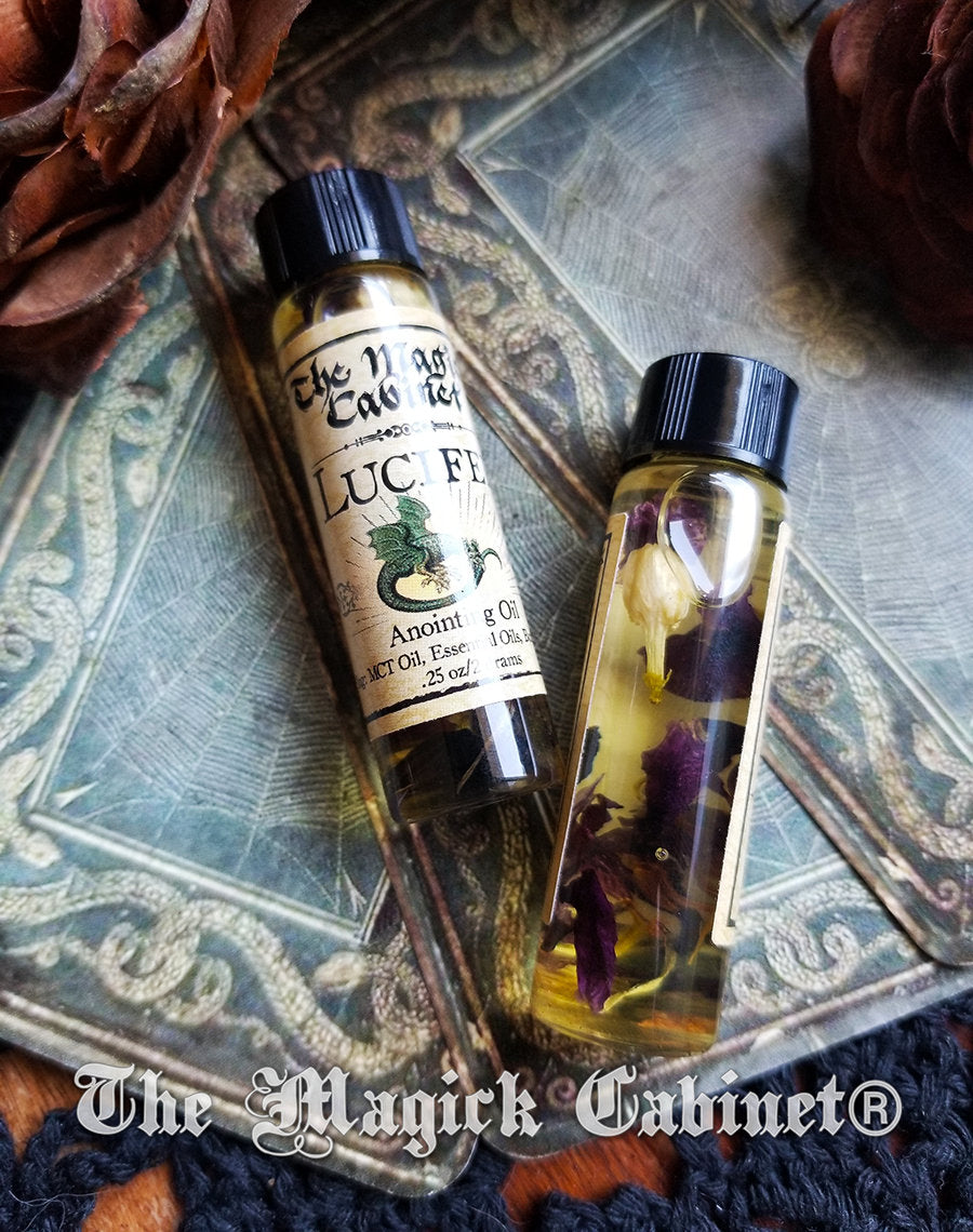 Lucifer Anointing Oil: Honey Leather Scent, Pheromone Perfume