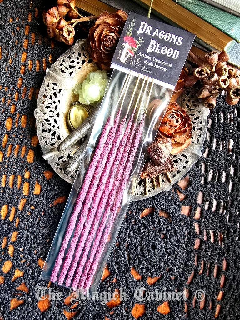 Artisan Dragons Blood Resin Incense Sticks (6 stick pack) Potent Energy for High Magic and clearing negative energy