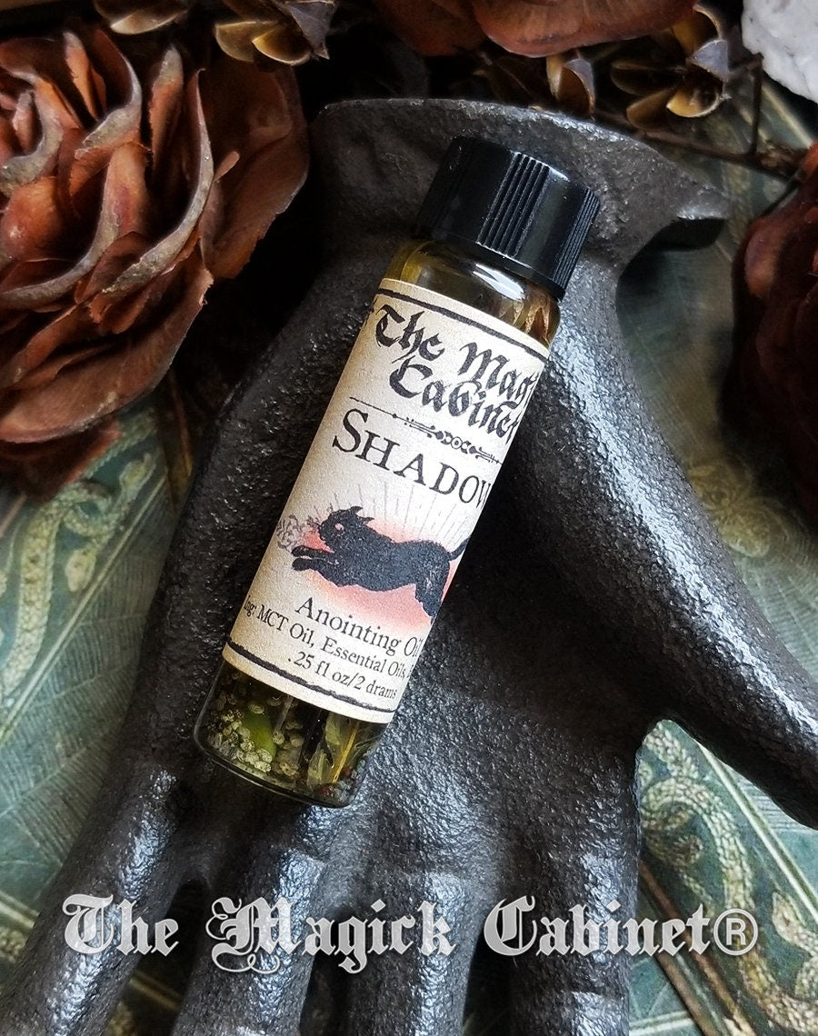 Shadows Anointing Oil: Witchcraft Invisibility Ritual, Aroma Magic Fragrance (.25 floz)