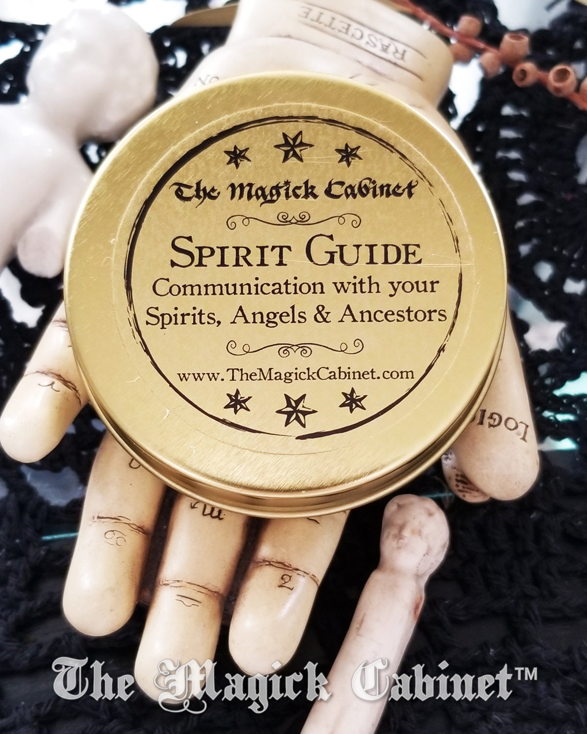 Spirit Guide Herbal Incense Blend: Séance & Divination Herbs in Tin