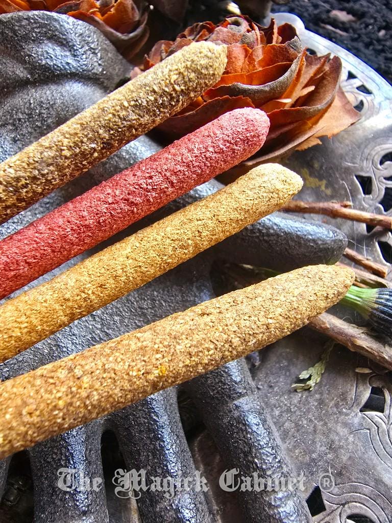 Palo Santo Incense Sticks with White Sage, Myrrh, Copal and Dragons Blood Resin, 3 each