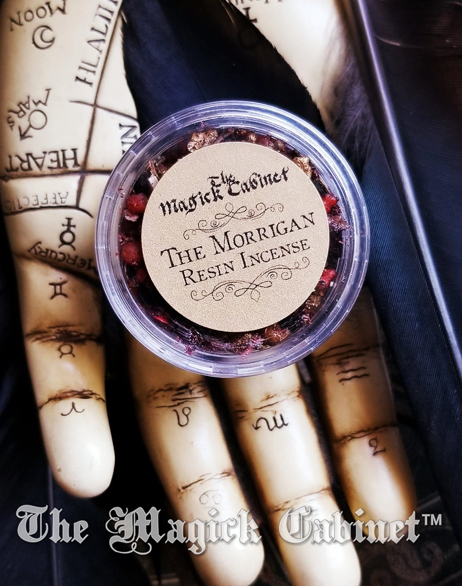 The Morrigan Resin Incense: Witchcraft Goddess Offering (Sample Size)