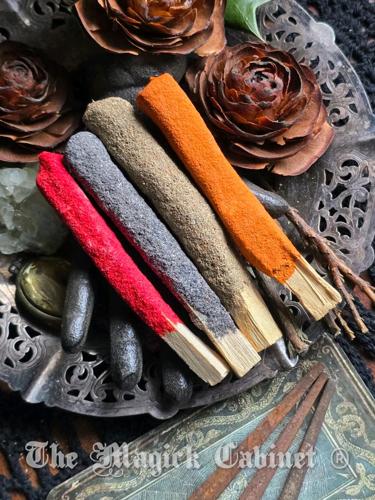 Hand Dipped Palo Santo Incense Sticks: White Sage, Sandalwood, Copal, Nag Champa