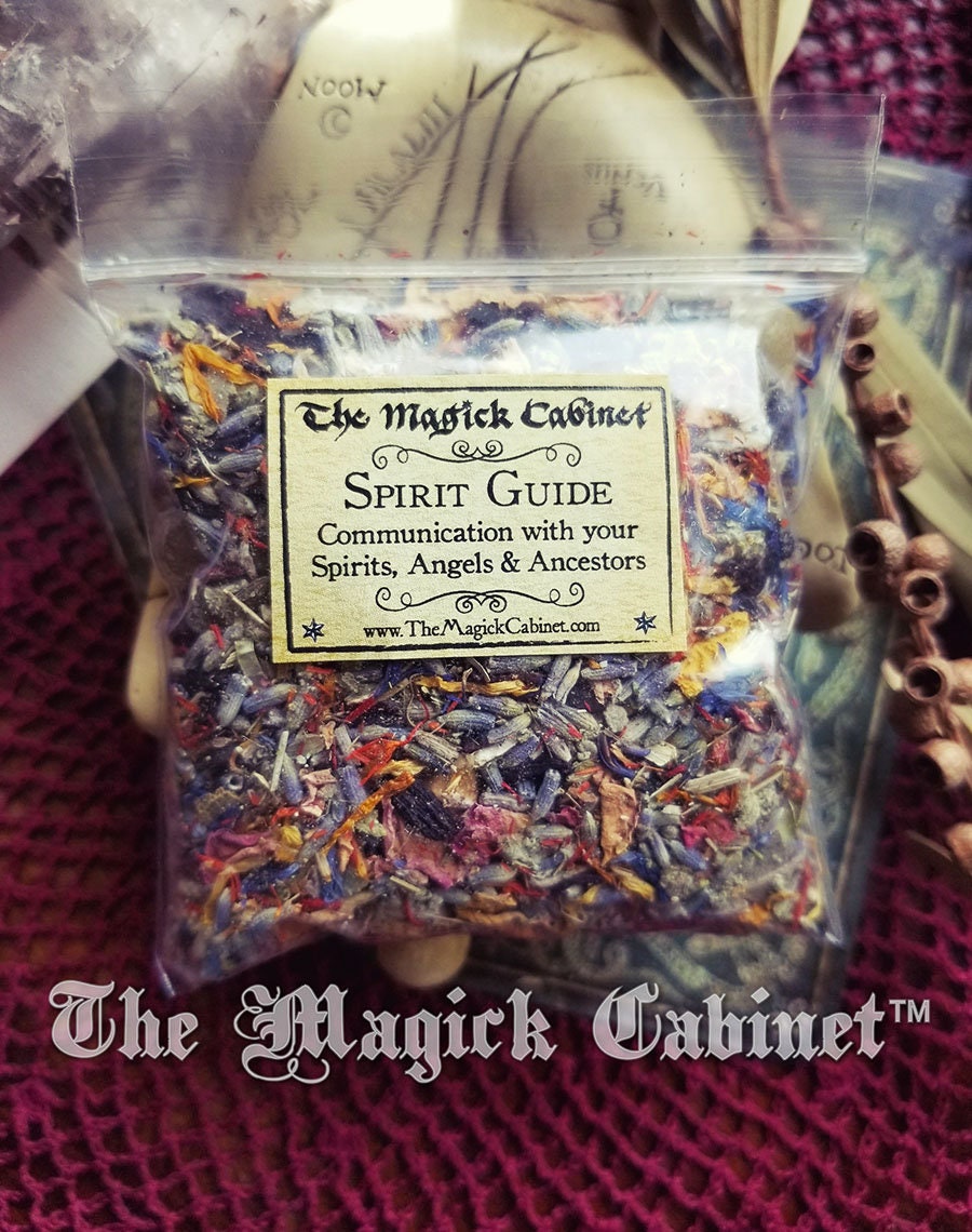 Spirit Guide Herbs: Witchcraft Rituals, Divination Incense (3" x 3" Bag)