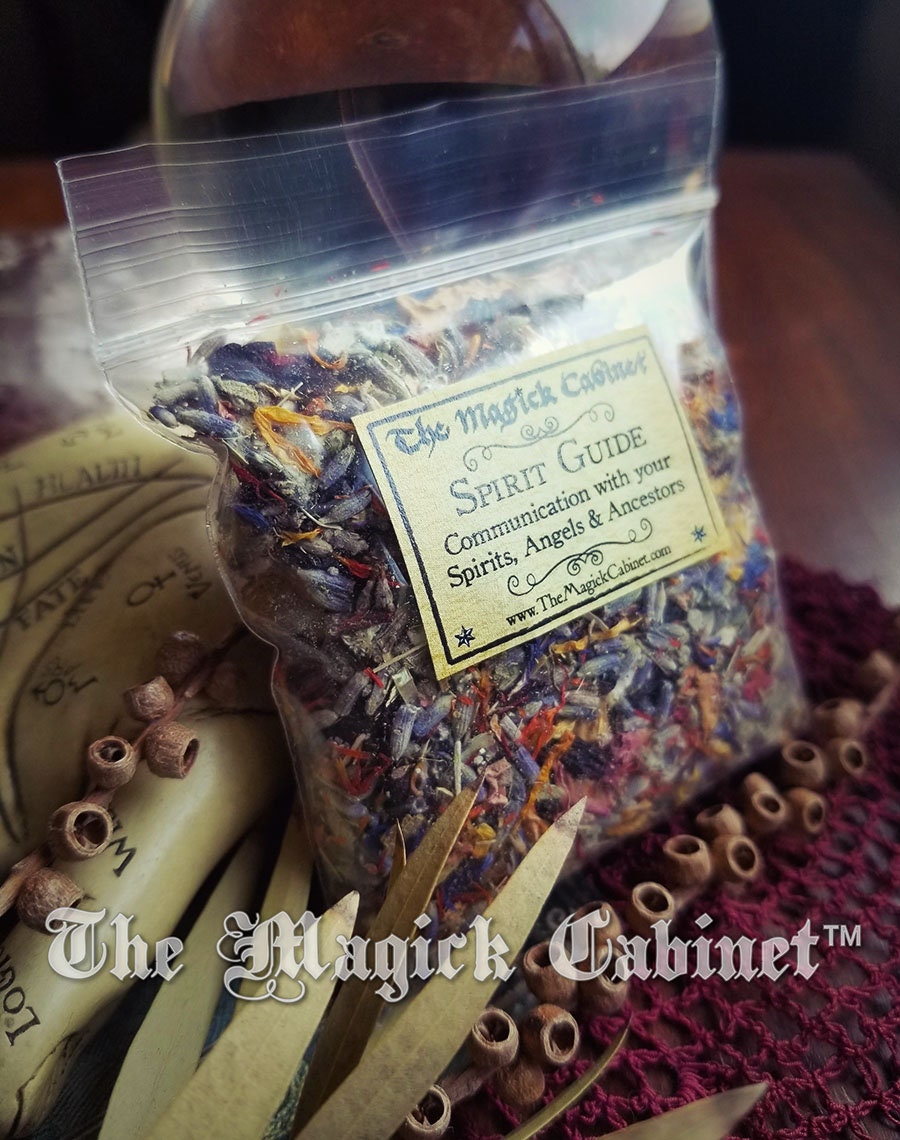 Spirit Guide Herbs: Witchcraft Rituals, Divination Incense (3" x 3" Bag)