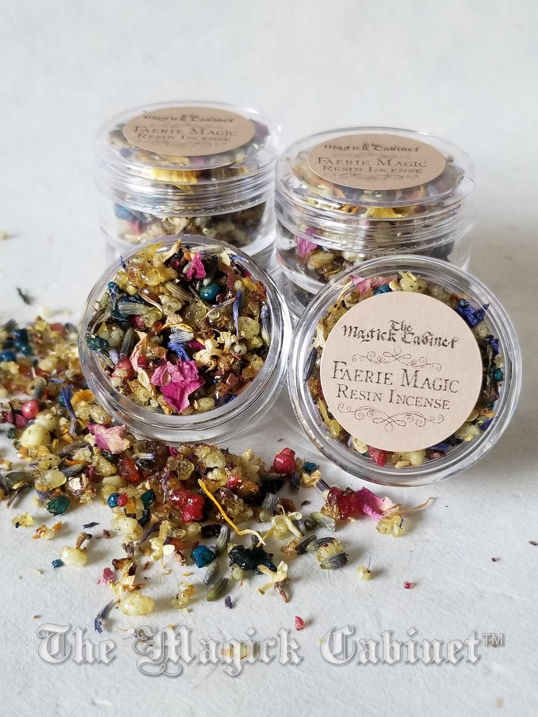 Faerie Magic Resin Incense: Flower Petals, Palo Santo (Sample Size)