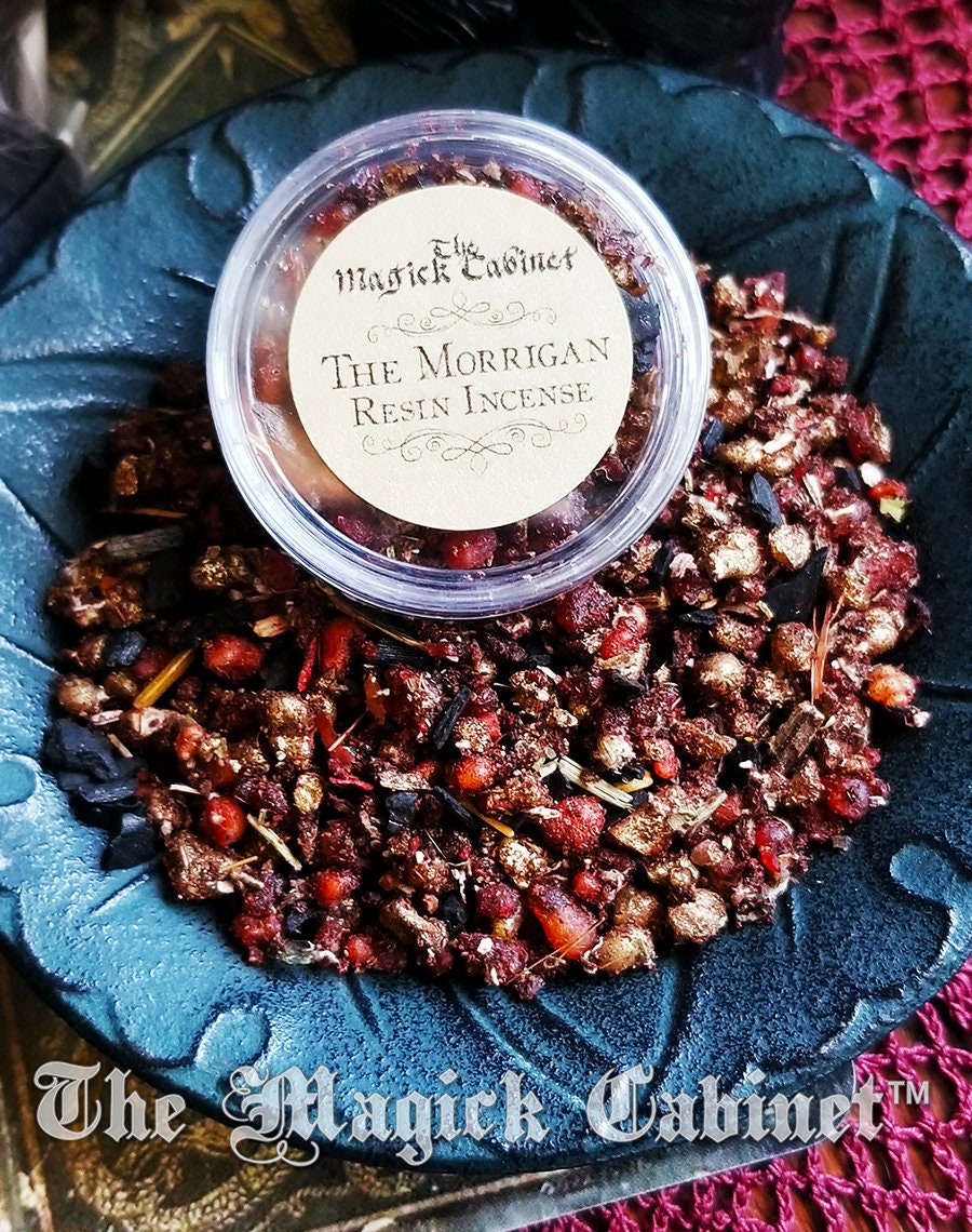 The Morrigan Resin Incense: Witchcraft Goddess Offering (Sample Size)