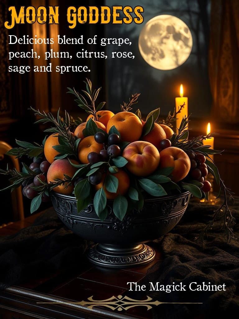 Moon Goddess Perfume Oil: Fresh Fruit and Floral Scent Oil or Eau de Parfum