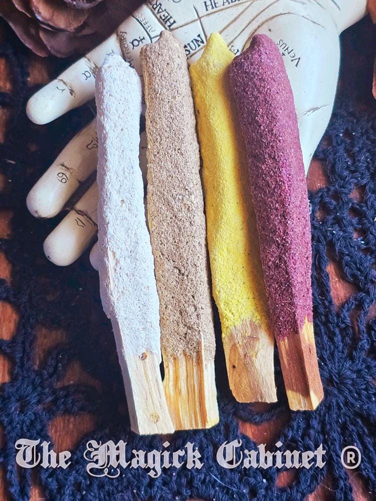 Hand Dipped Palo Santo Incense Sticks with Frankincense, Myrrh, Copal and Dragons Blood Resin