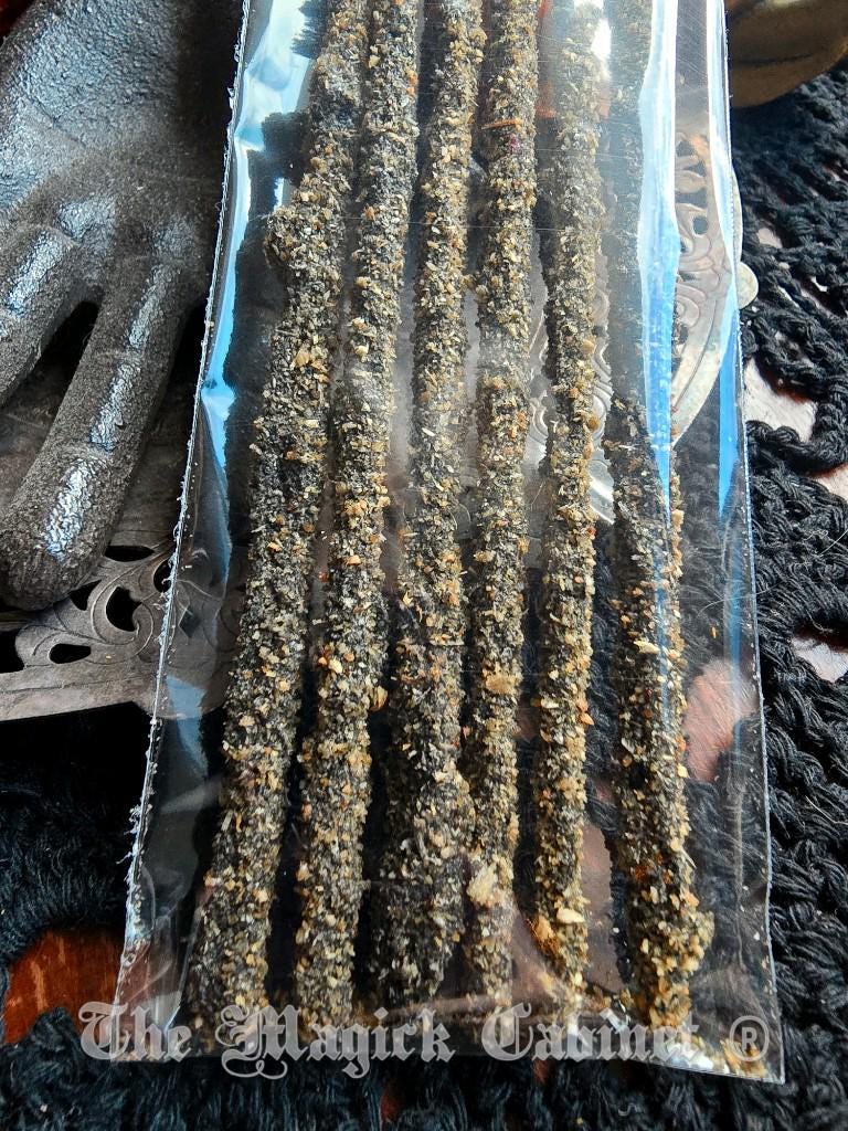 Black Copal Resin Incense Sticks (6 stick pack) For Clearing Negativity and High Magic
