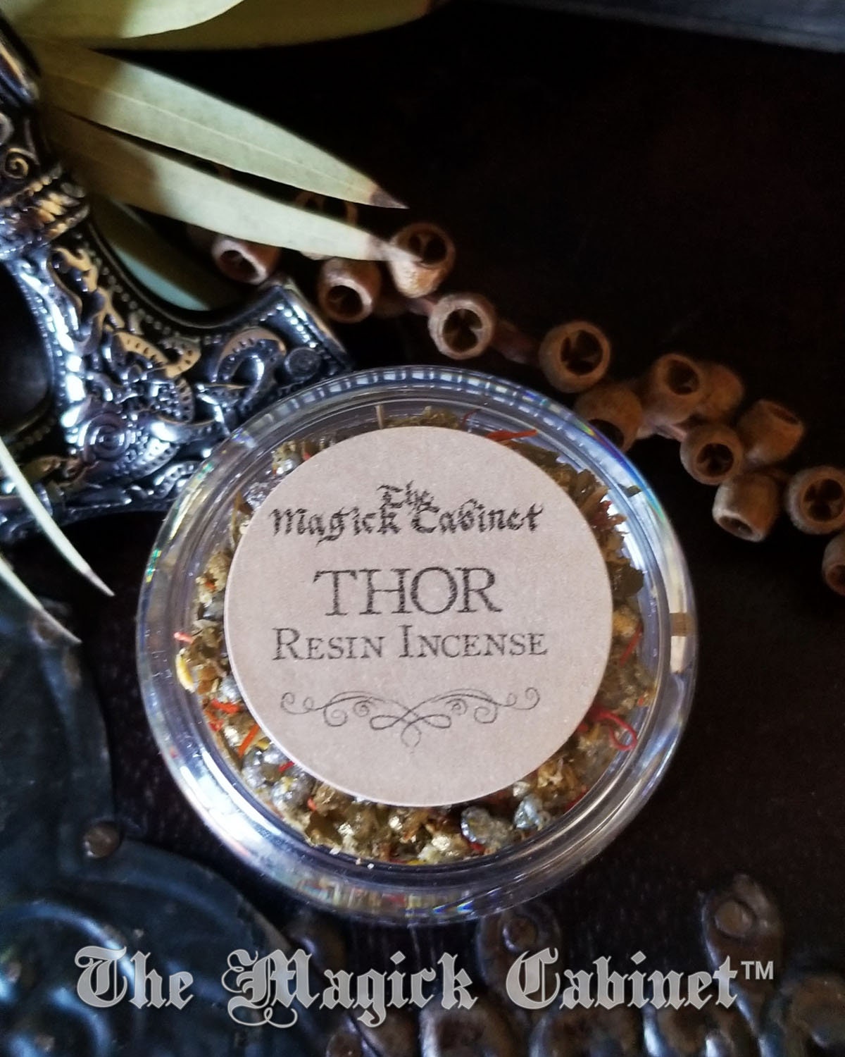 Thor Resin Incense Blend: Norse God, Protection, Boundaries - Sample