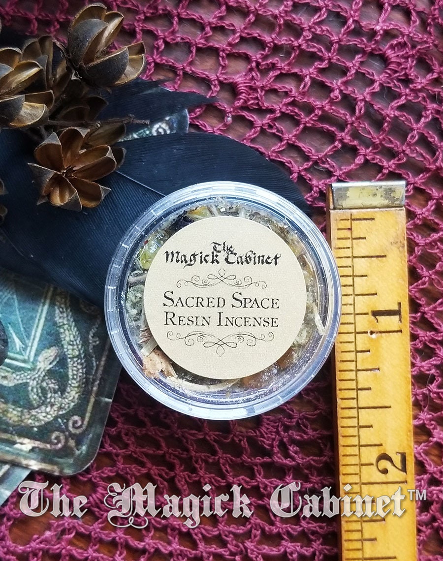 Sacred Space Resin Incense Blend: Lemon Floral, Witchcraft Wicca Supply (Sample Size)