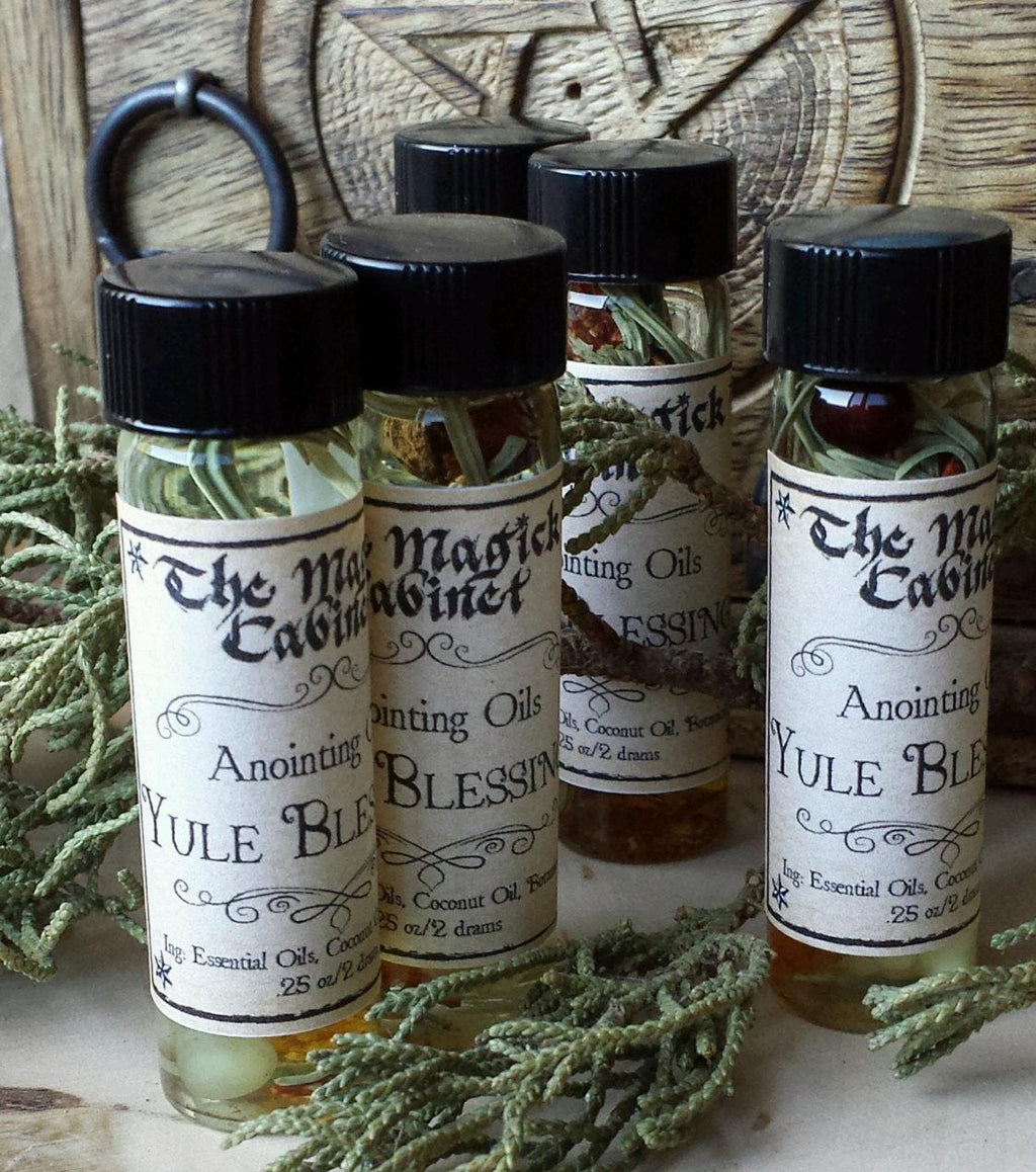 Yule Blessings Ritual Oil: Winter Forest Frosted Pine, New Beginnings