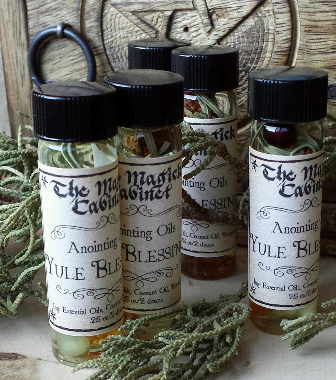 Yule Blessings Ritual Oil: Winter Forest Frosted Pine, New Beginnings