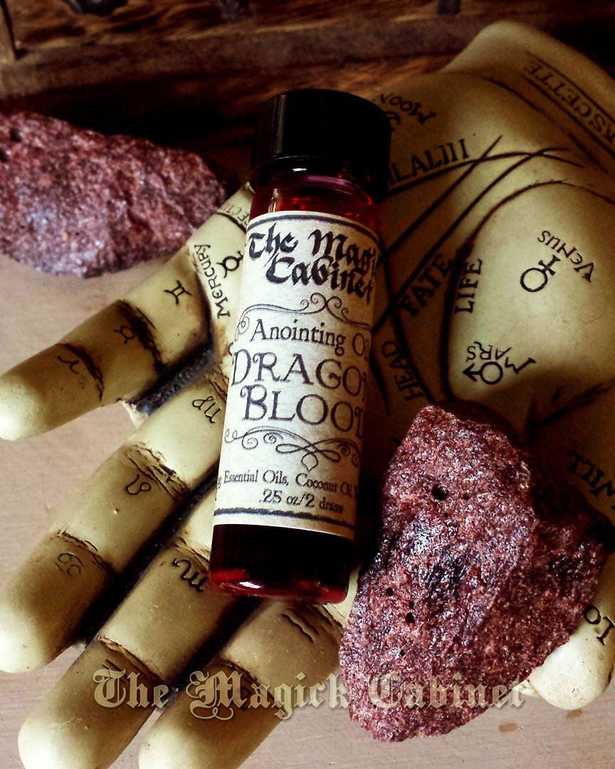 Dragons Blood Ritual Anointing Oil Potions for Witchcraft and Wicca