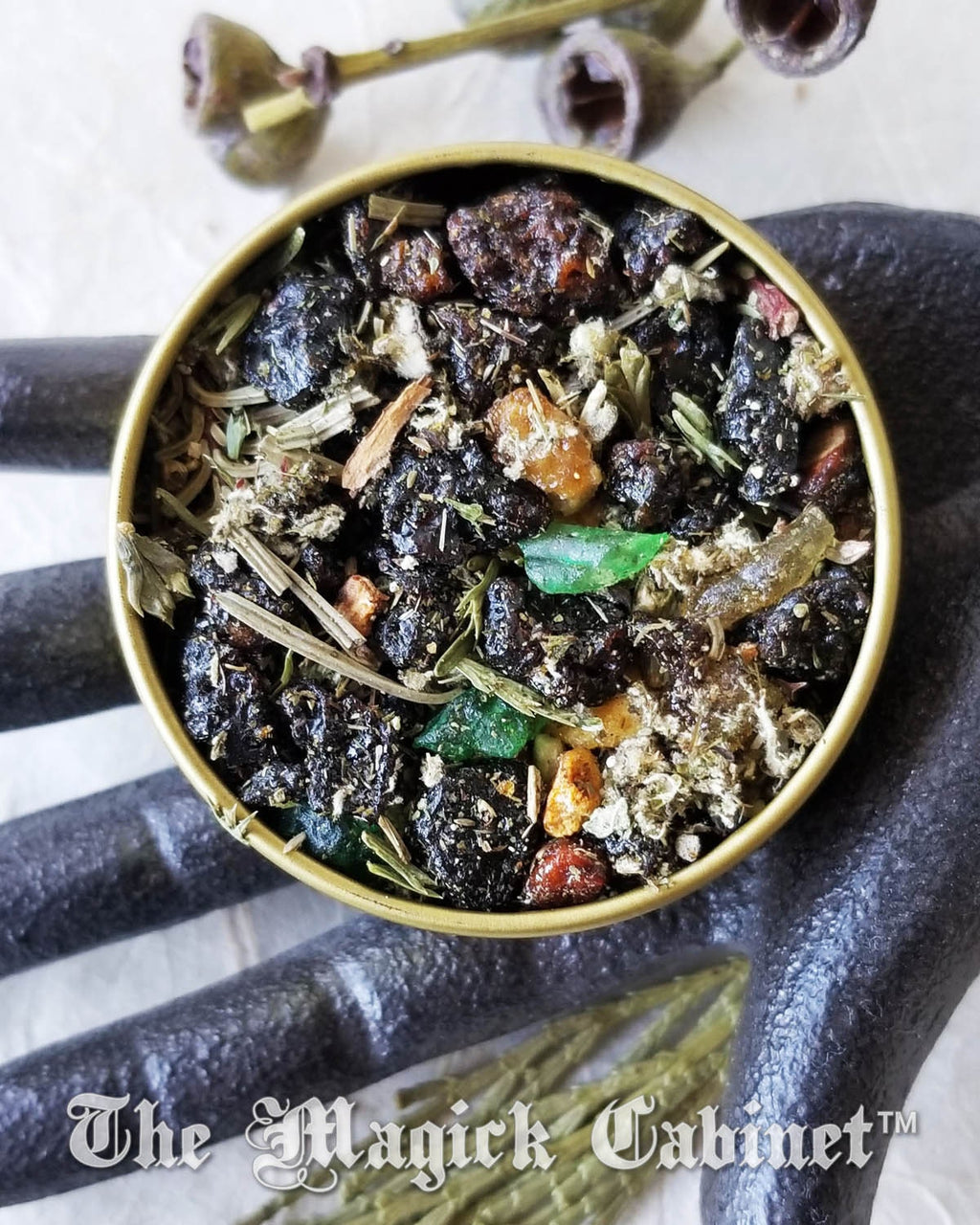 Odin Resin Incense: Sacred Viking Ritual Blend in Gold Tin