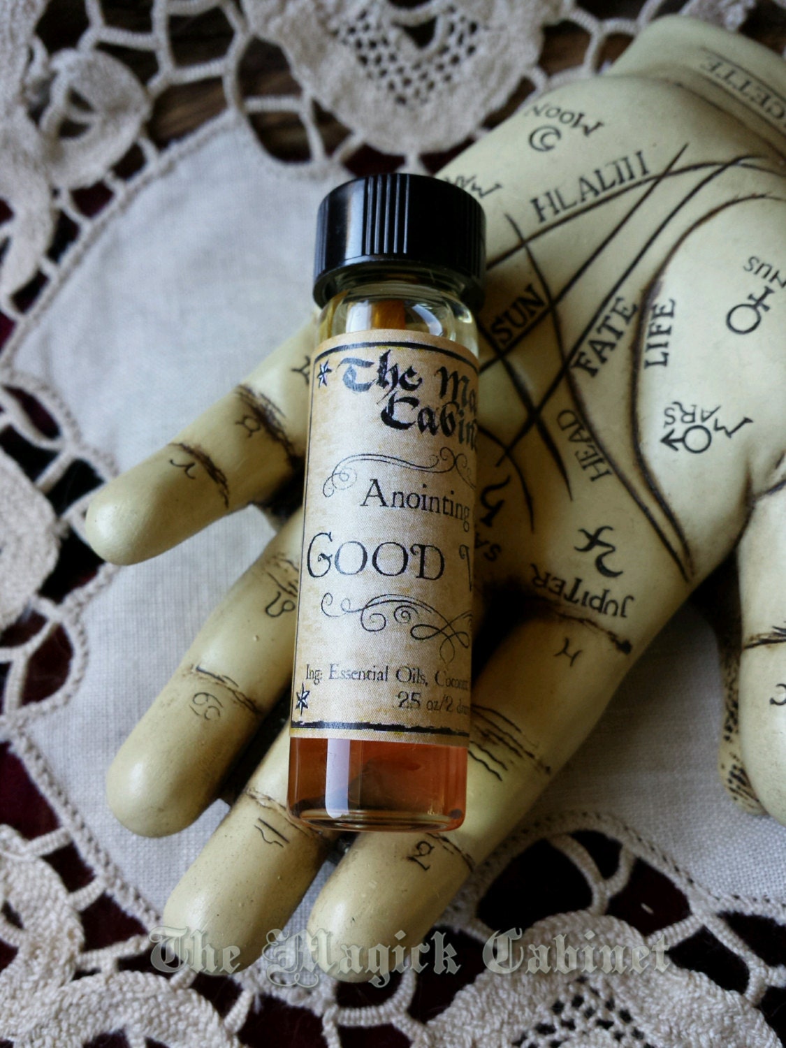 Good Vibes Anointing Oil: Carnelian Crystal, Citrus Scent (.25 oz)