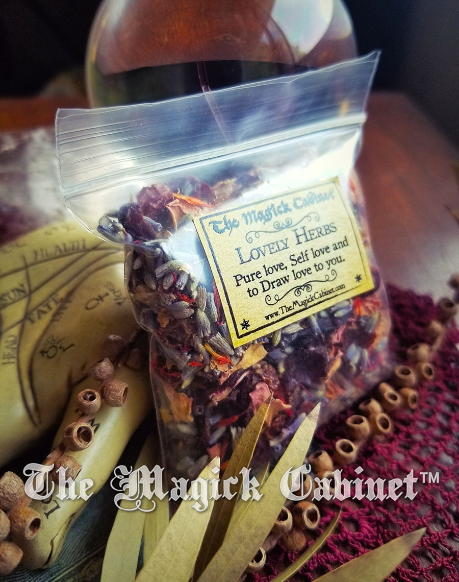 Love Spell Herb Mix: Rose, Hibiscus, Lavender - Witchcraft Supplies
