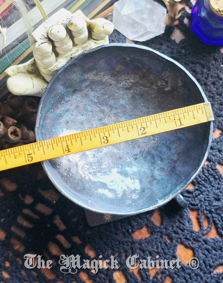 Offering Bowl Hand Hammered Iron Incense Burner, Altar Tool, Sixth Anniversary Gifts