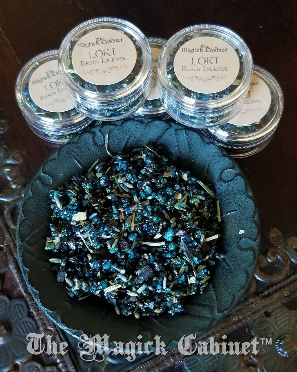 LOKI Resin Incense Blend for Blessings and Hexing Viking Magick Sample Size