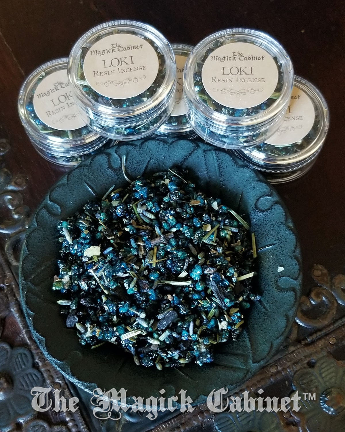 LOKI Resin Incense Blend for Blessings and Hexing Viking Magick Sample Size