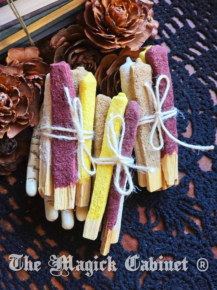 Hand Dipped Palo Santo Incense Sticks with Frankincense, Myrrh, Copal and Dragons Blood Resin