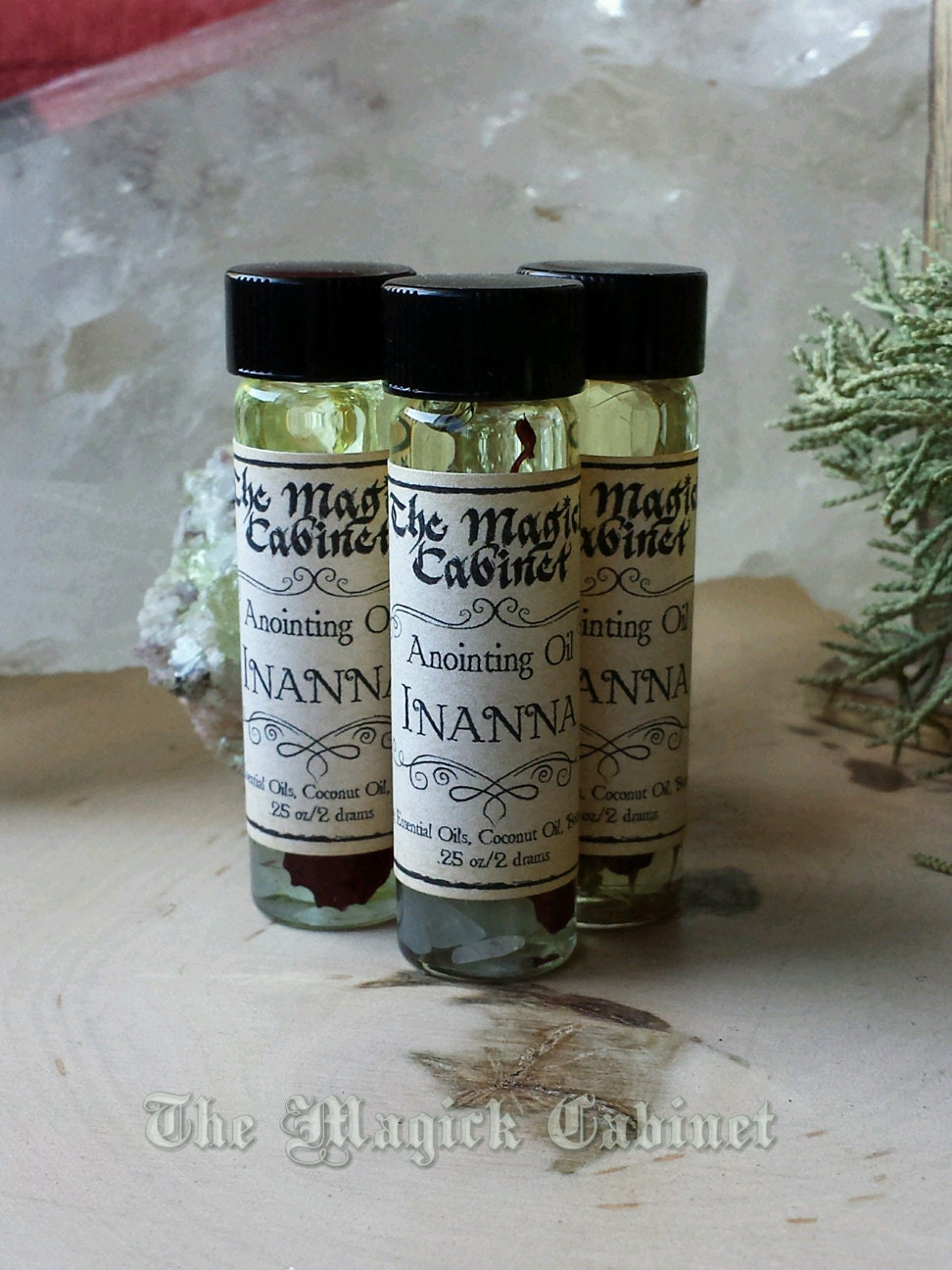 Inanna Anointing Oil: Sumerian Goddess Ritual Oil with Moonstone