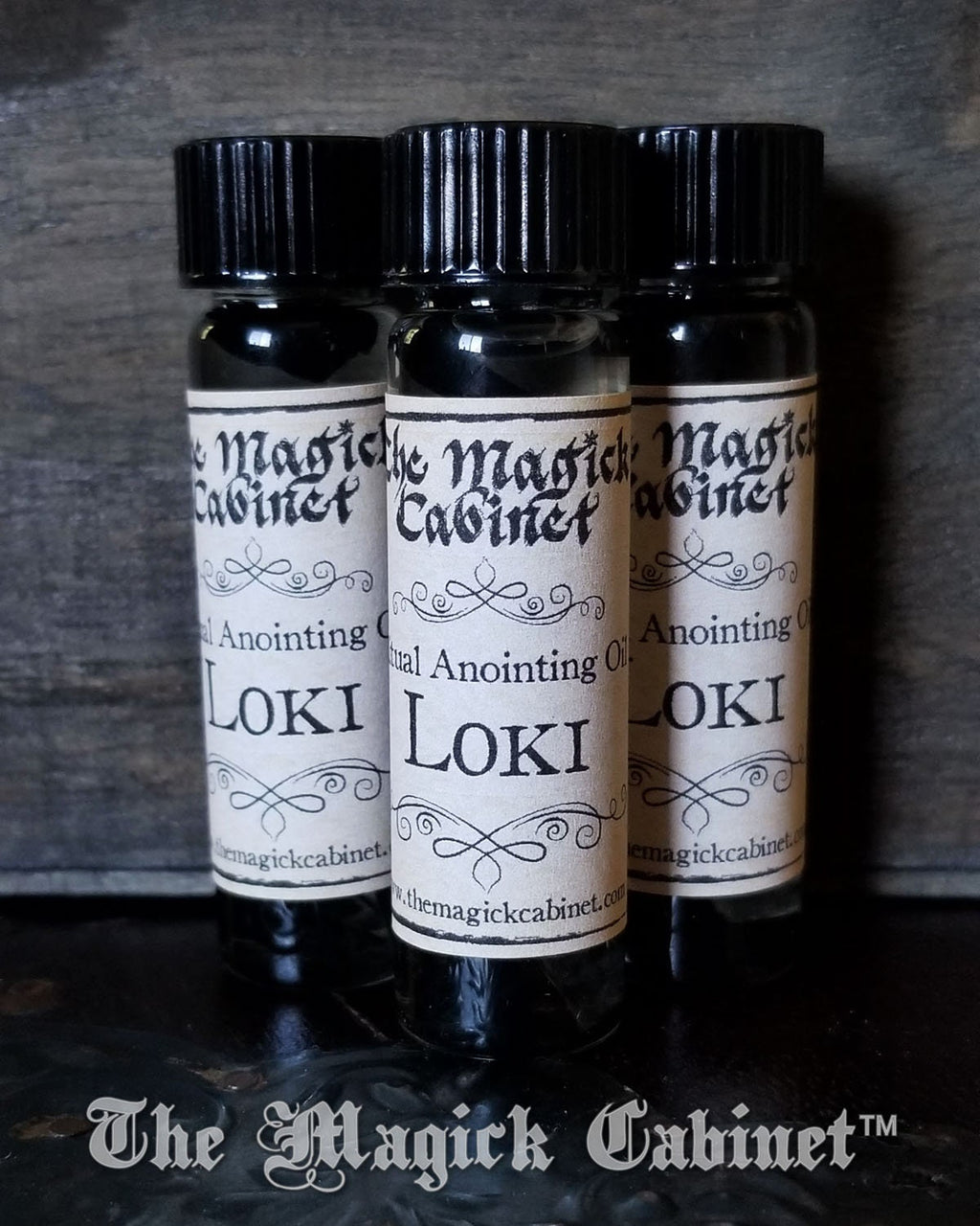 LOKI Ritual Oil, Anointing Oil used for Blessings and Hexing - Viking Magick Supply