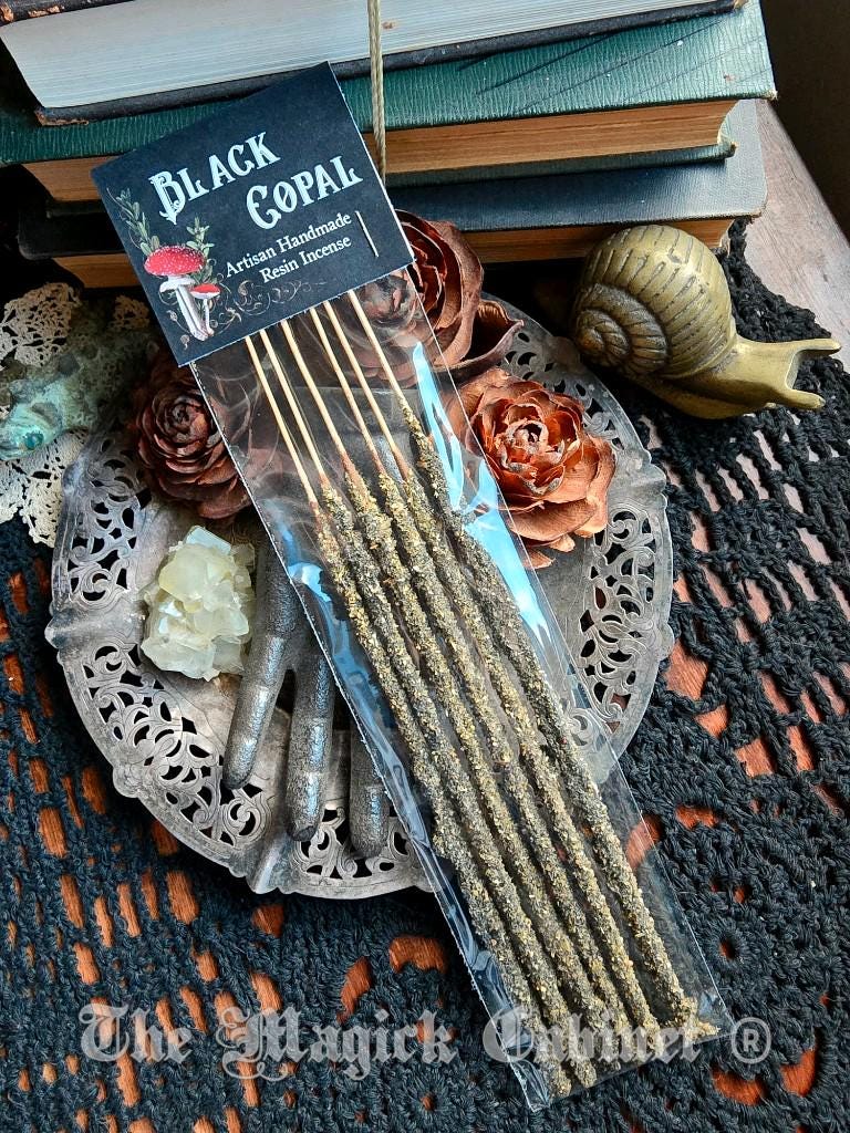 Black Copal Resin Incense Sticks (6 stick pack) For Clearing Negativity and High Magic