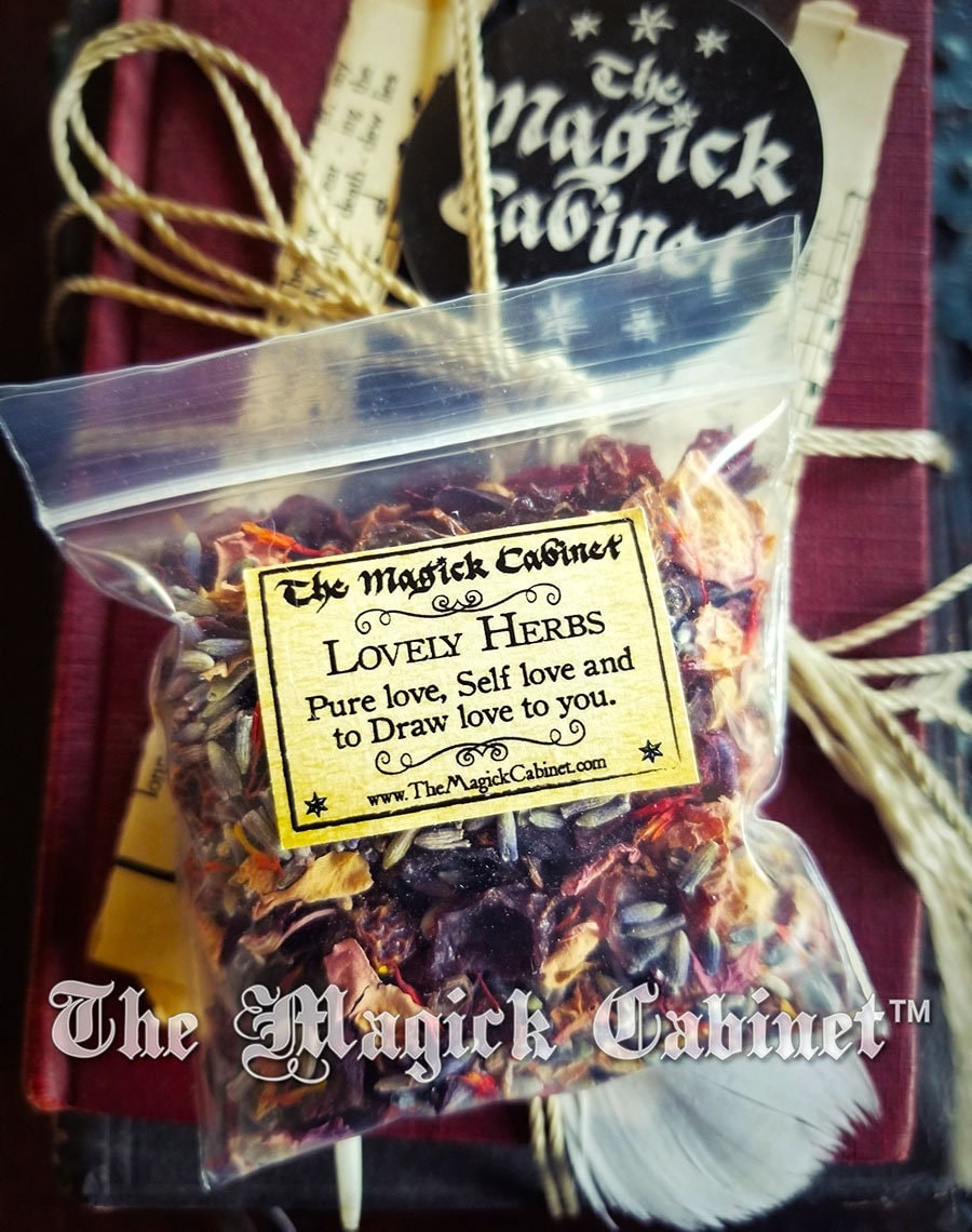 Love Spell Herb Mix: Rose, Hibiscus, Lavender - Witchcraft Supplies