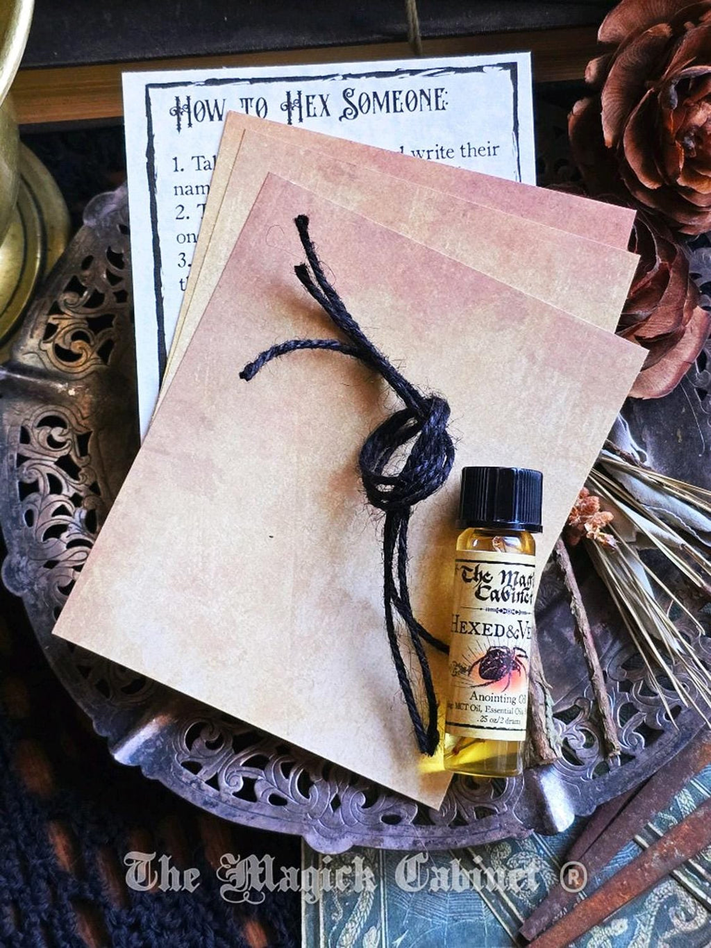 Hex the Patriarchy Kit: Cursing Anointing Oil, DIY Magick