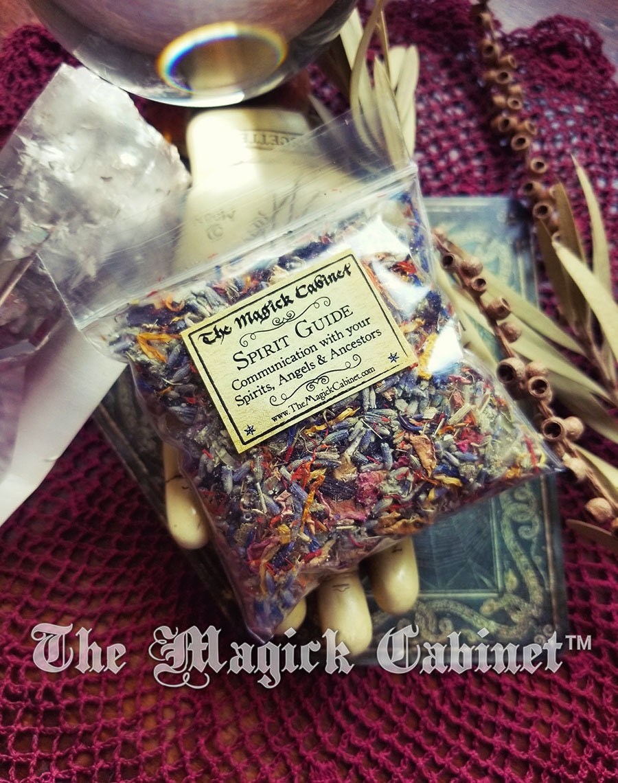 Spirit Guide Herbs: Witchcraft Rituals, Divination Incense (3" x 3" Bag)