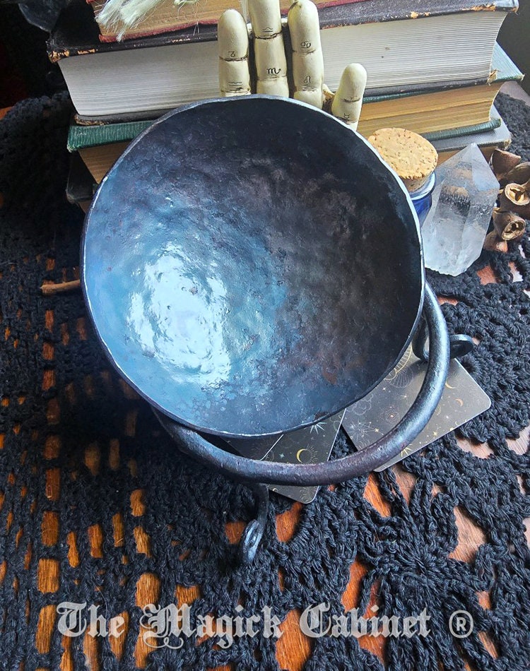 Offering Bowl Hand Hammered Iron Incense Burner, Altar Tool, Sixth Anniversary Gifts