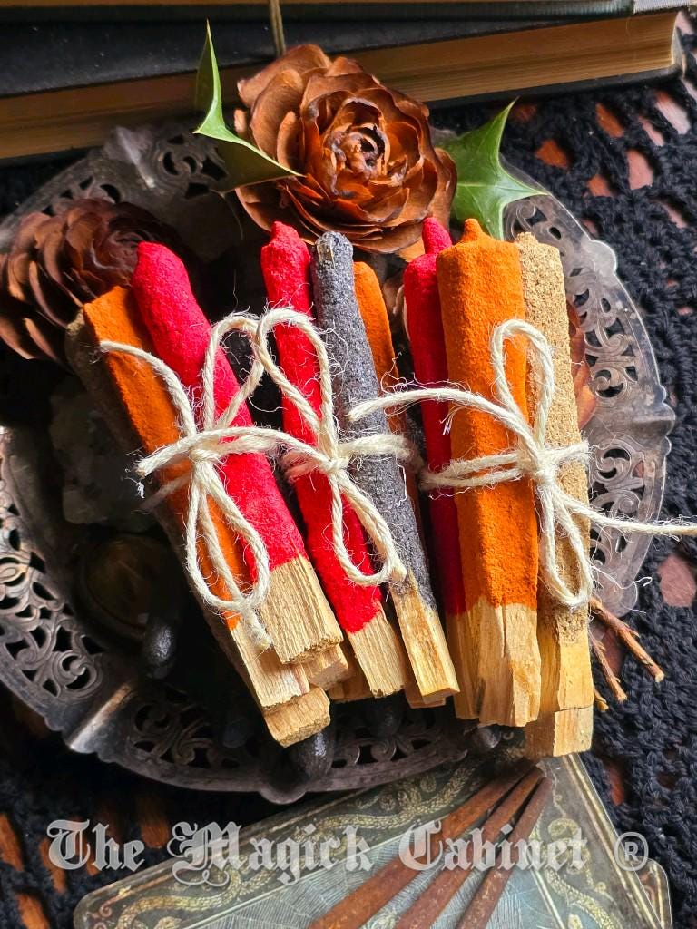 Hand Dipped Palo Santo Incense Sticks: White Sage, Sandalwood, Copal, Nag Champa