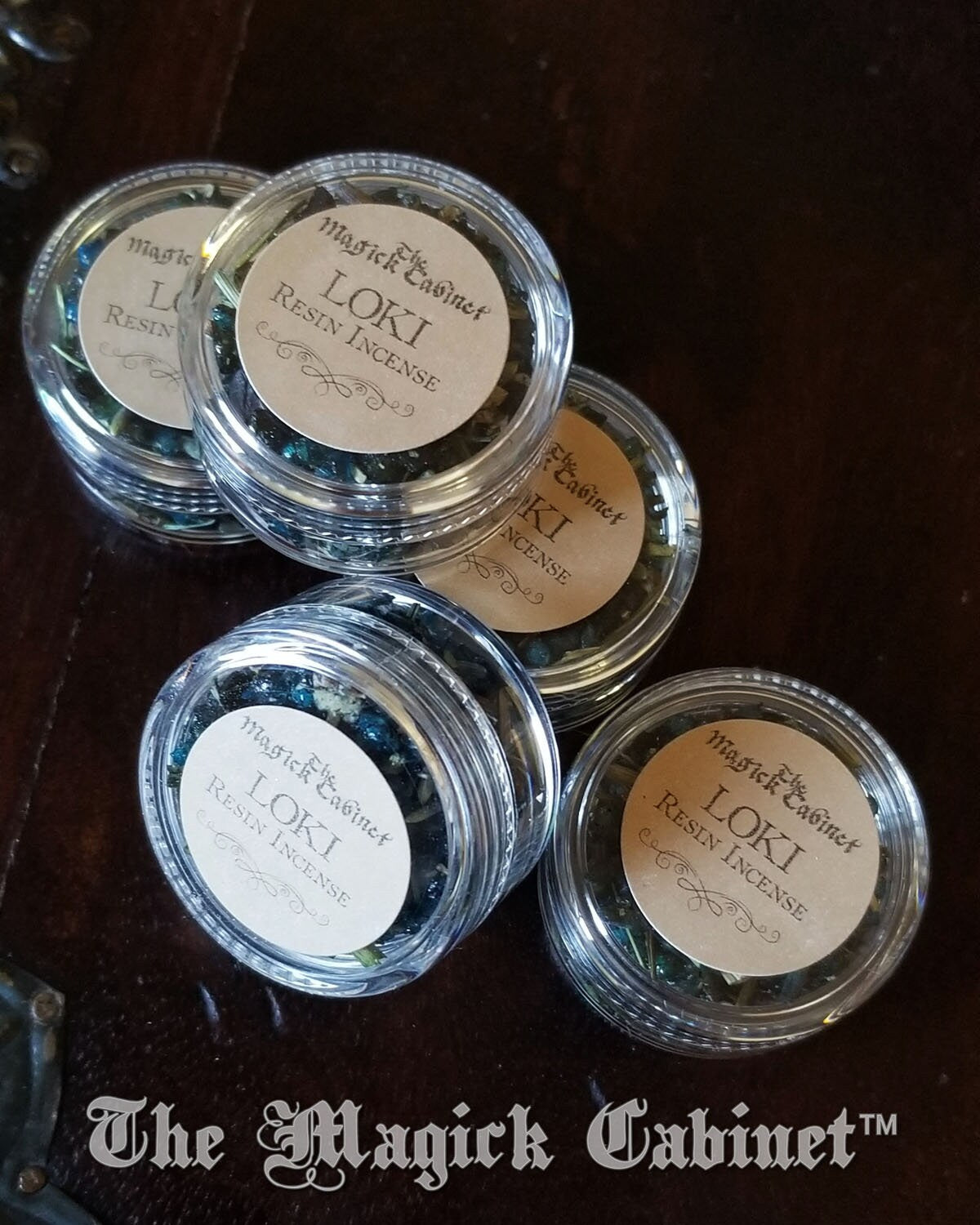 LOKI Resin Incense Blend for Blessings and Hexing Viking Magick Sample Size