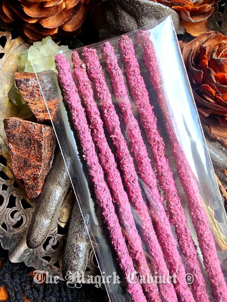 Artisan Dragons Blood Resin Incense Sticks (6 stick pack) Potent Energy for High Magic and clearing negative energy